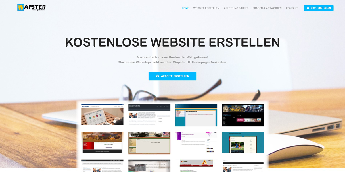 Homepage erstellen für kleine Unternehmen kostenlos