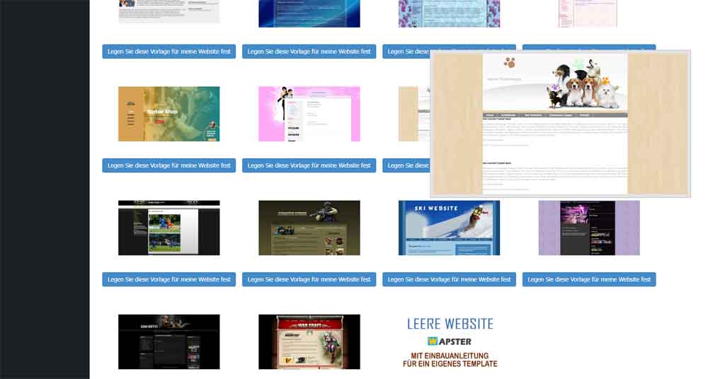 Kostenlose Webtemplates online bearbeiten